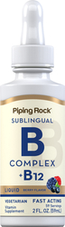B-Complex Liquid Plus B-12 Sublingual , 1200 mcg, 2 fl oz (59 mL) Dropper Bottle