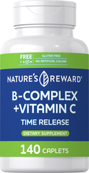 B-Complex plus Vitamin C Timed Release, 140 Caplets