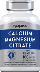 Calcium Magnesium Citrate Plus D Cal 300 mg/Mag150 mg/D3 400 IU 180 Capsules