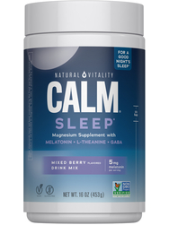 CALM Sleep with Melatonin Powder Wildberry, 16 oz (453 g)