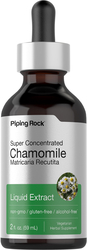 Chamomile Flowers Liquid Extract Alcohol Free, 2 fl oz (59 mL) Dropper Bottle