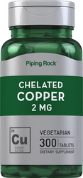 Chelated Copper (Amino Acid Chelate), 2 mg, 300 Tablets