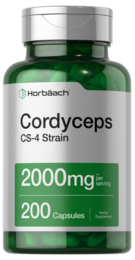 Cordyceps Mushroom, 2000 mg (per serving), 200 Capsules