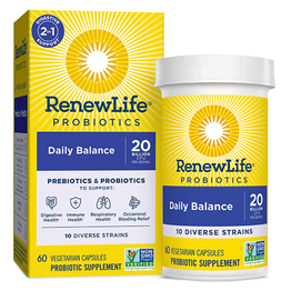 Daily Balance 2-in-1 Prebiotics & Probiotics, 60 Vegetarian Capsules