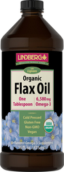 Flax Oil with Lignans Liquid (Organic), 16 fl oz