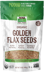 Golden Flax Seeds, 1 lb (454 g) Bag