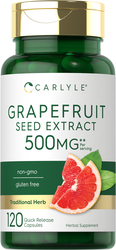 Grapefruit Seed, 500 mg (per serving), 120 Quick Release Capsules