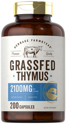Grass Fed Beef Thymus, 2100 mg, 200 Capsules