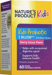 Kids Probiotic 6 Strains (Berry-licious), 60 Chewable Tablets
