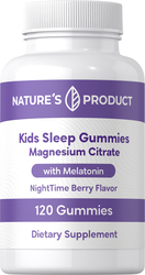 Kids Sleep Gummies Magnesium with Melatonin (NightTime Berry), 120 Gummies