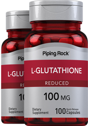 L-Glutathione (Reduced) 100 mg 2 Bottles x 100 Capsules"
