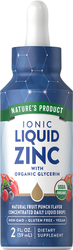 Liquid Zinc (Organic) (Natural Fruit Punch), 2 fl oz (59 mL) Dropper Bottle