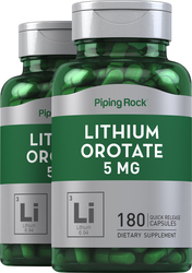 Lithium Orotate, 5 mg, 180 Quick Release Capsules
