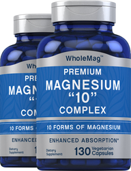 Magnesium "10" Complex, 130 Vegetarian Capsules