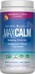 MAXCALM Powder Raspberry-Lemon Flavor, 16 oz (453 g)