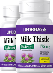 Milk Thistle Standardized Extract, 175 mg, 60 Vegetarian Capsules