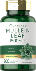 Mullein Leaf , 1500 mg (per serving), 200 Quick Release Capsules
