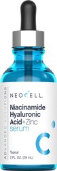 Niacinamide Hyaluronic Acid + Zinc Serum, 2 fl oz (59 mL) Dropper Bottle