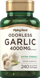 Odorless Garlic, 4000 mg, 240 Quick Release Softgels