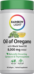 Oil of Oregano + Black Seed Oil (Organic) 8000 MG (per serving), 90 Softgels