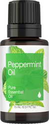 Peppermint Pure Essential Oil (GC/MS Tested), 1/2 fl oz (15 mL) Dropper Bottle