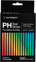 PH Test Strips for Saliva and Urine, 300 Bandes test