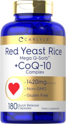 Red Yeast Rice with CoQ10, 180 Quick Release Capsules