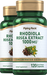 Rhodiola Rosea, 1000 mg, 2 Bottles x 120 Quick Release Capsules