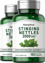 Stinging Nettles 2000 mg 2 Bottles x 180 Capsules