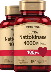 Ultra Nattokinase 4000 FU, 100 mg (per serving), 150 Quick Release Capsules, 2  Bottles
