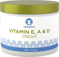 Vitamin E, A & D Cream, 4 oz (113 g) Jar