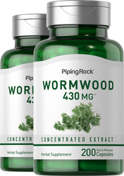 Wormwood (Artemisia annua), 430 mg, 200 Quick Release Capsules, 2  Bottles